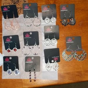 New paparazzi bling earrings lot of 11